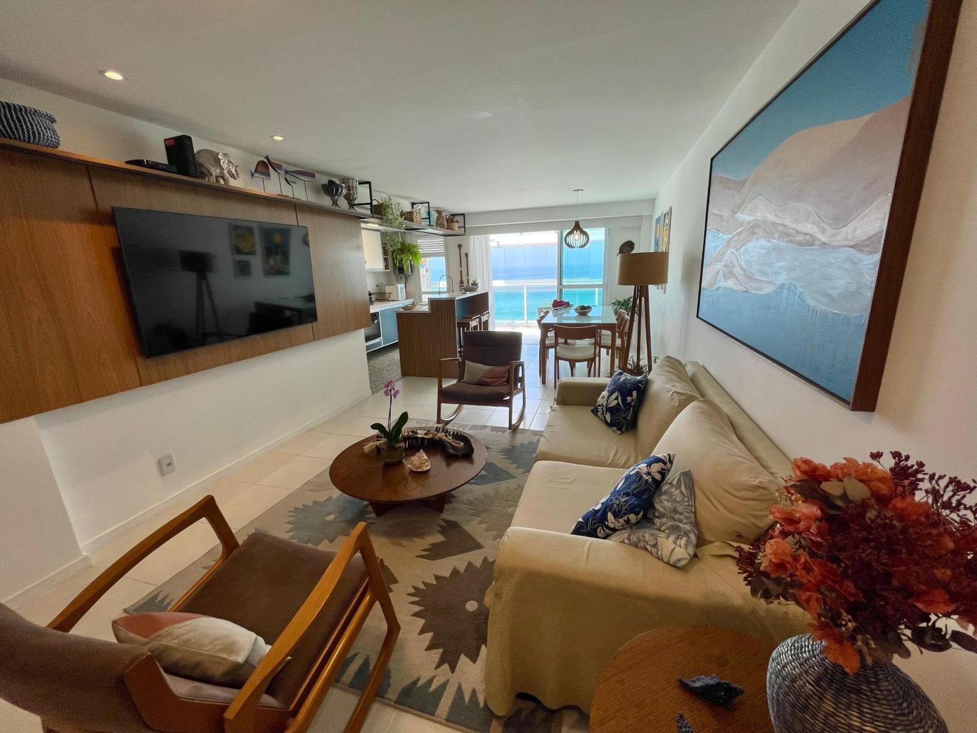 Frente Mar- Apto Pe Na Areia Com Charme E Conforto *