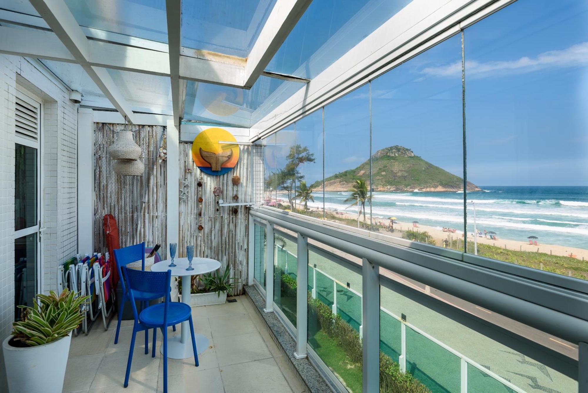 Apartamento Frente Mar- Apto Pe Na Areia Com Charme E Conforto Río de Janeiro